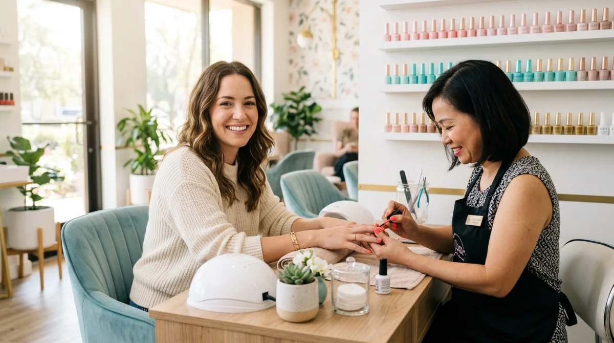 Onglerie Antony : Manucure professionnelle dans un salon moderne et lumineux